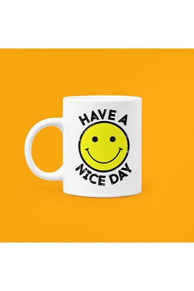 UUR STORE Have A Nice Day Printed Mug
