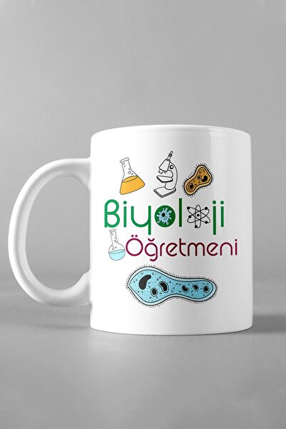 Hediyexpres أجمل كوب أبيض مصمم لعيد المعلم البيولوجي في 24 نوفمبر