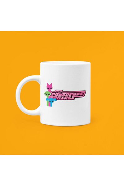 UUR STORE Power Puff Girls Printed Ceramic Mug 330ml