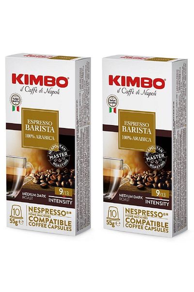 Kimbo Barista Armonia 100% Arabica Nespresso Compatible Capsule Coffee (IN A BOX OF 10) (SET OF 2)