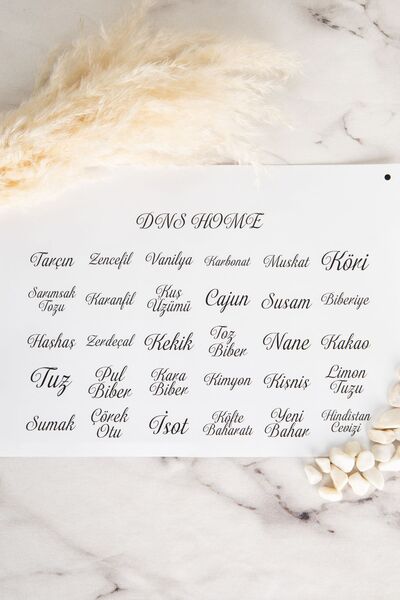 DNS HOME Set of 12 Spice Jars with Transparent Lids, Jar Set with Transparent Label, Storage Container 300 ml