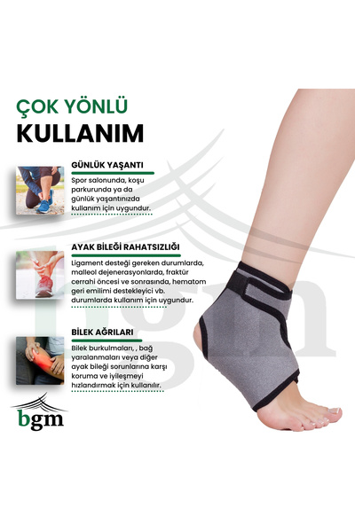 bgm Ayak Bilekliği Neopren Ayak Bilekliği Yüksek Kalite Kısa Ayak Bilekliği