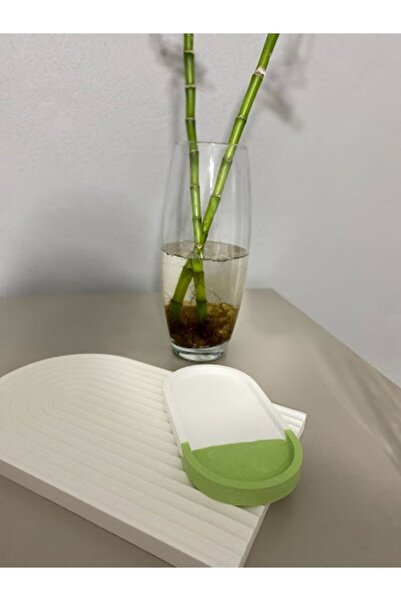 Orange Atelier Arch Set of 2 Decorative Concrete Presentation Tray and Serving Plate