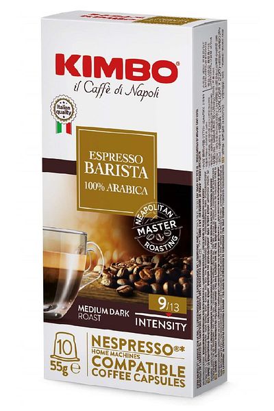 Kimbo Barista Armonia 100% Arabica Nespresso Compatible Capsule Coffee (10 Boxes) (10 Boxes)