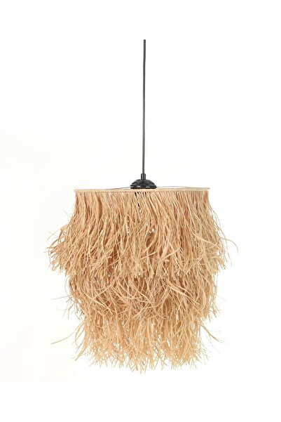 Genel Markalar Doğal Tasarım Bohem Sacakli Hasir Rafya Avize Adet