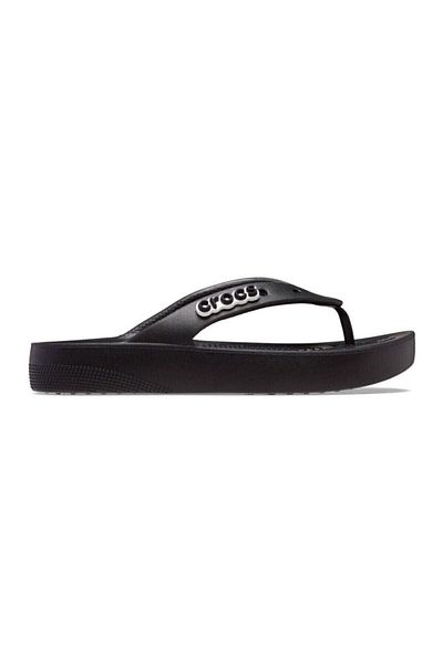 Crocs Classic Platform Flip W Women's Black Slippers 207714-001