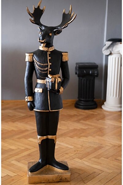 busraconcept Dekoratif Büyük Süvari Geyik , Paris Koleksiyonu Büyük Boy Biblo...