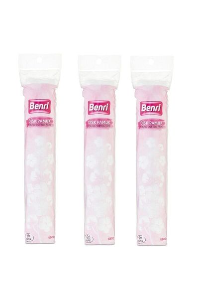 Benri Disc Makeup Removal Cotton 140 Pieces X 3