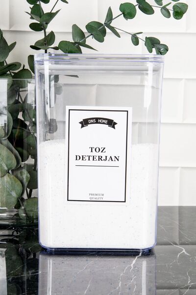 DNS HOME Powder Detergent Scale Storage Container Vacuum Lid Storage Box Detergent Holder 3000 ml