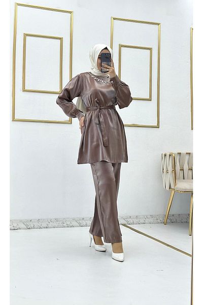 Moda Krash TREND САТЕЕН КОМПЛЕКТ С КОЛИЕ