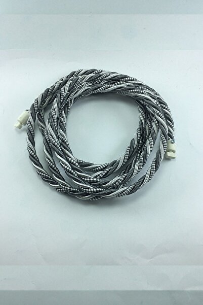 Halis Ticaret Kruvaze Perde Tül Fon Toplama Aparatı Halat Kordon Braçol 300cm Vidalı 1 Adet