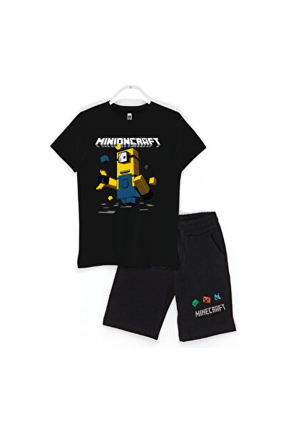 Built By Crazy Minioncraft set kratkih hlača za decu