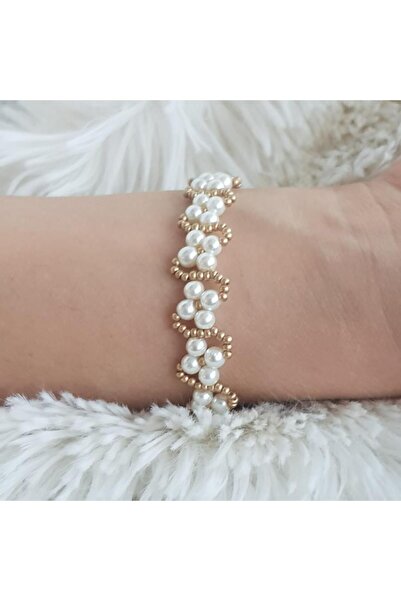 Handmade By HLY Handmade Pearl Set (Earrings&Bracelet&Necklace)