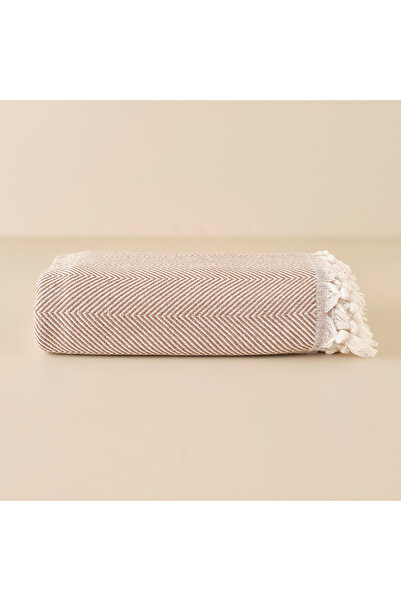 Bella Maison %100 Pamuk Nina Çift Kişilik Yatak Örtüsü Kahverengi (200x230 cm)