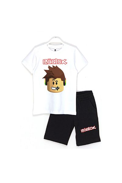 Built By Crazy Roblox Kids Shorts Set - Head and Simple Set