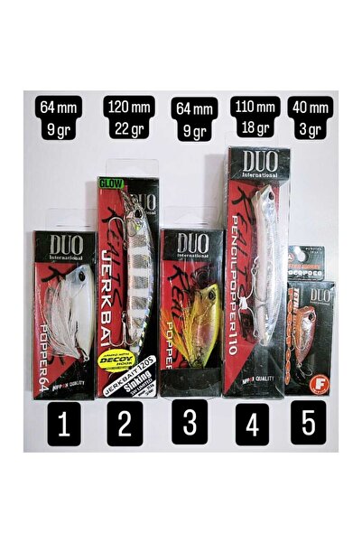 Duo REALİS JERKBAİT VE POPPER RAPALALAR
