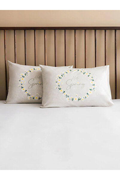 LC Waikiki LCW HOME 2 Πακέτα Μαξιλαροθήκη με στάμπα - 50x70 cm
