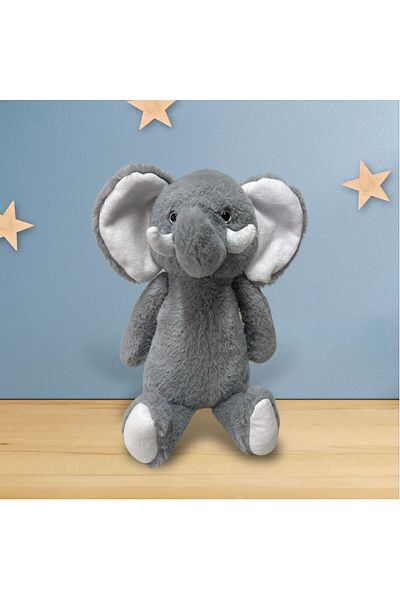Moontoys Gray Plush Elephant 35 cm Sleeping Companion