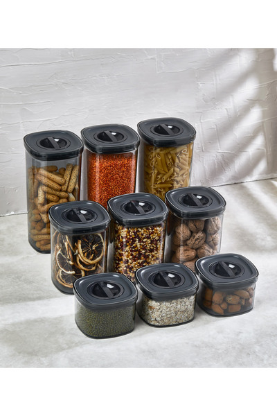 Eva Mia 0.7LT & Food Container - 6x Pieces Smoked Locko Vacuumed Leak-Proof Storage Container