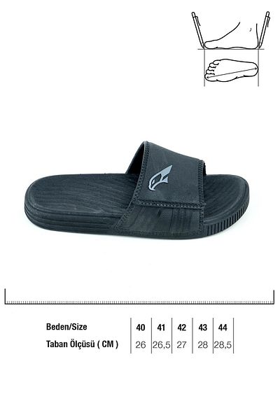 GEZER 14194 Men's Non-Slip Sea Beach Pool Bathroom Daily Slippers