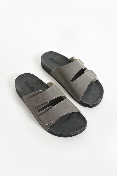 AlbiShoes Ανδρικές ανατομικές παντόφλες καθημερινής περιπάτου - ελαφριά, εύκαμπτη και μαλακή άνετη σόλα