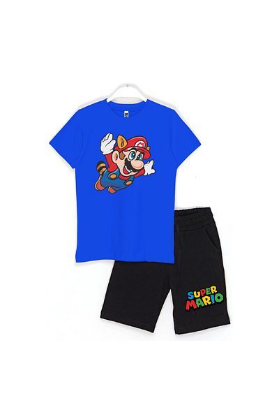 Built By Crazy Set pantaloni scurți pentru copii Super Mario Mario