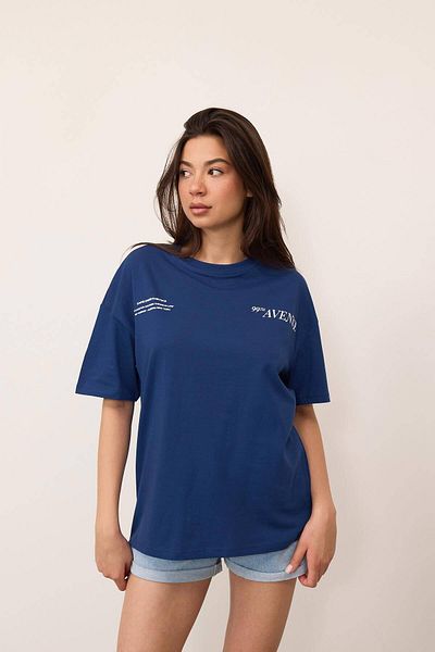 Addax Oversize Printed T-Shirt - P10275