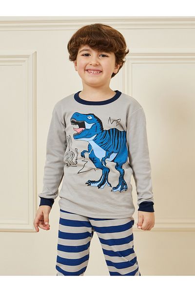 Styli Dinosaur Printed T-Shirt & Pyjama Set