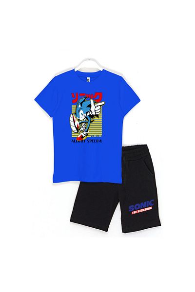 Built By Crazy Sonic All Out Speed - Set de pantaloni scurți ușoare pentru copii