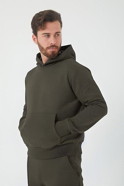 BayBayan Мъжки модерен суитшърт с качулка Oversize