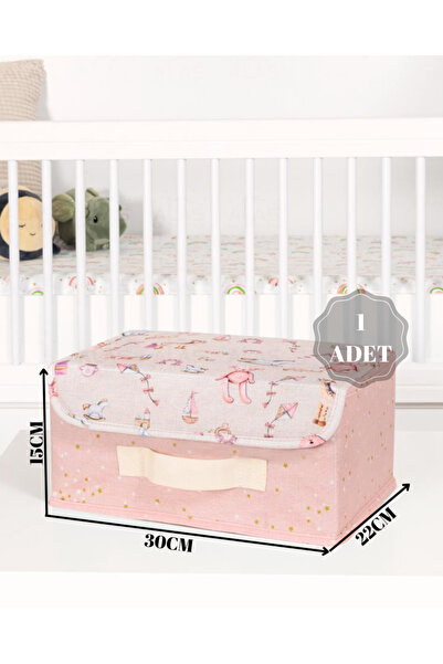 PONÇİK BEBEK Baby Çok Amaçlı Kapaklı Kutu Bebek Çocuk Kıyafet Eşya Düzenleyic...