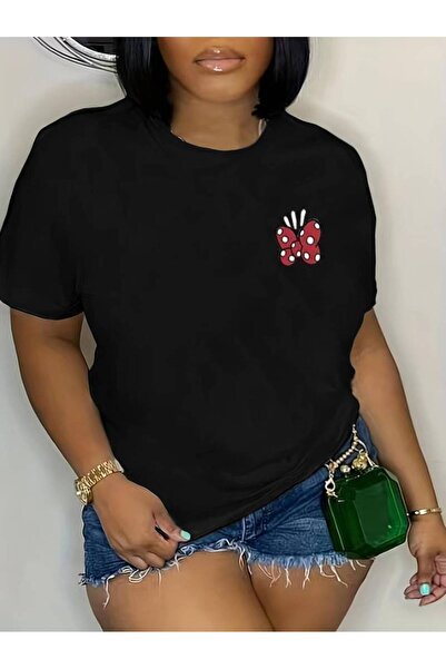 GALASHOP Belt Patterned Large Size T-Shirt