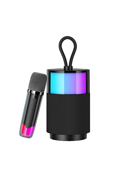 Usams Şarjlı Taşınabilir RGB BT5.3 360 Derece Stereo Bluetooth Hoparlör și Ka...