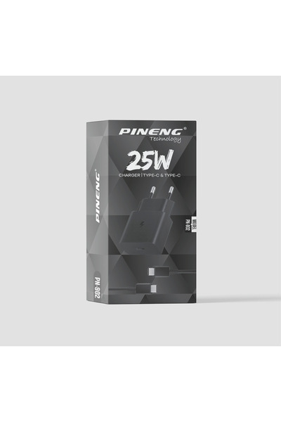 pn-902 25W EV TİPİ TYPE-C ÇIKIŞLI ADAPTÖR ve type-c to type-c KABLO SET