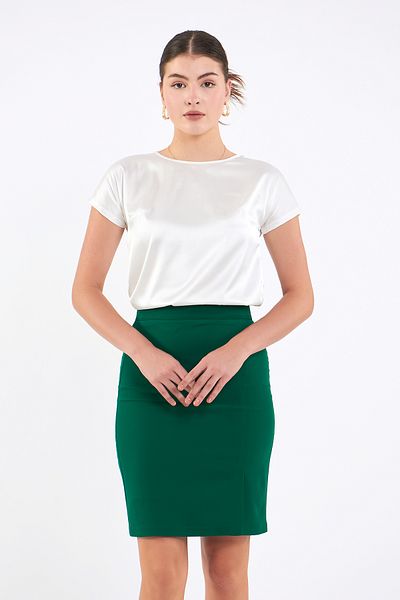 Volanlı Single Slit Front Pencil Skirt