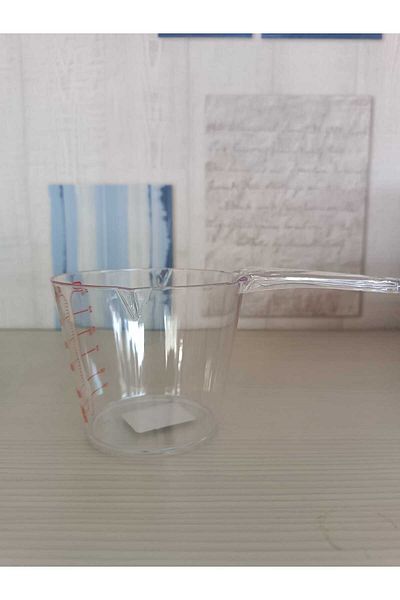 ÇELİK GRUP 500 ml Transparent Measuring Cup with Handle and Handle - 1 PC
