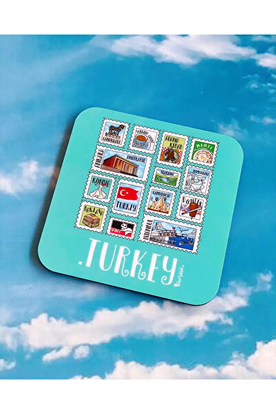 Bikutumutluluk Türkiye To Remember Series Turkey Hatıra Bardak Altlığı