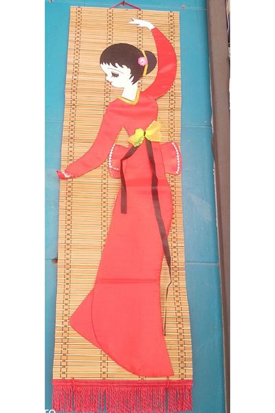 ABAKSESUAR Bamboo Geisha - Wall Decoration