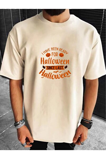 oneagılyazı Μπλουζάκι Unisex Oversize Halloween Printed