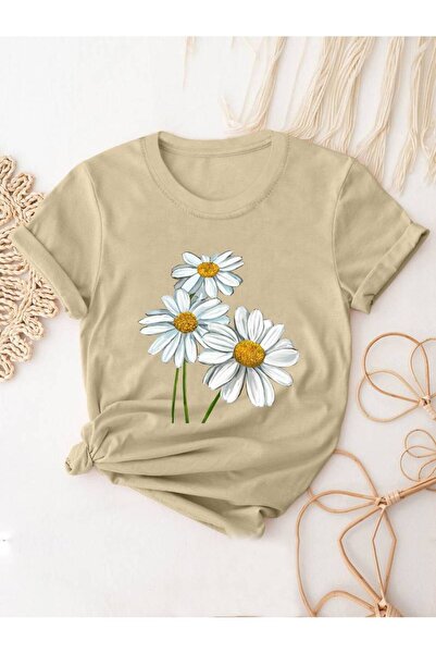 GALASHOP تي شيرت بطبعة ديزي لطيف مقاس كبير