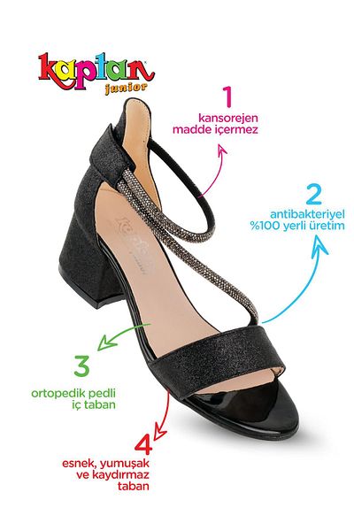 KAPTAN JUNIOR Rochie de seara cu toc pentru fete - Captain Junior PSSK 515