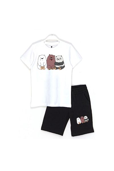 Built By Crazy We Bare Bears - Kids Shorts Set