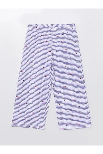 LC Waikiki LCW DREAM - Pantaloni de pijama Capri cu imprimeu pentru femei, cu talie elastică