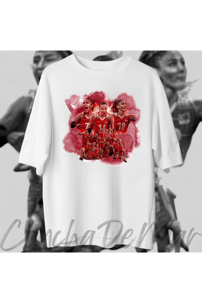 Vordevia Echipa Națională de Volei - Tricou oversize imprimat