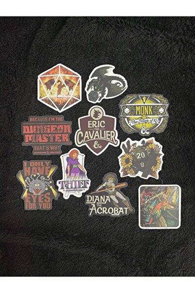 DiceLand FRP DND Dungeons and Dragons Sticker Set 6