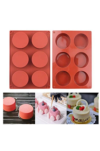 adarya Yuvarlak Silikon Kalıp Kek Kalıbı Tatlı Çikolata Mum Sabun Kalıp