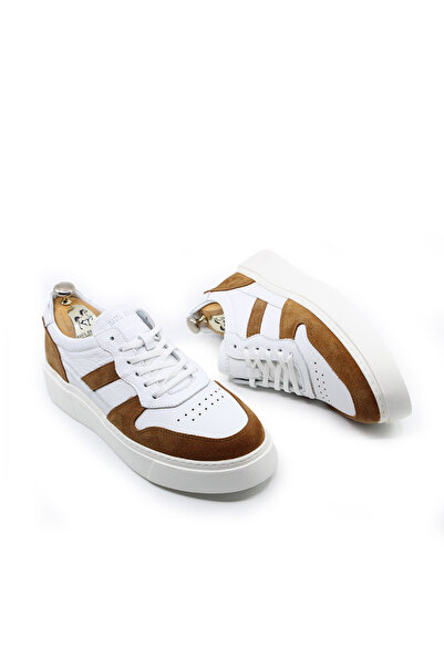 % 100 Hakiki Deri Erkek Beyaz Sneakers & Spor Ayakkabı