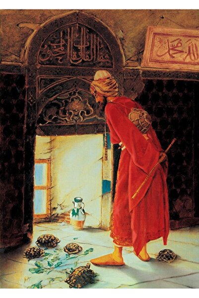 şazenur Kaplumbağa Terbiyecisi Osman Hamdi Bey 1000 Parça Art Puzzle 68x48 Cm