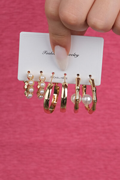 Richard Jewell KADIN ÇELİK RENK ATMAZ 6 LI KÜPE MODELİ