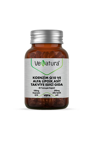 VeNatura Koenzim Q10 ve Alfa Lipoik Asit Takviye Edici Gıda 60 Softgel + Faci...